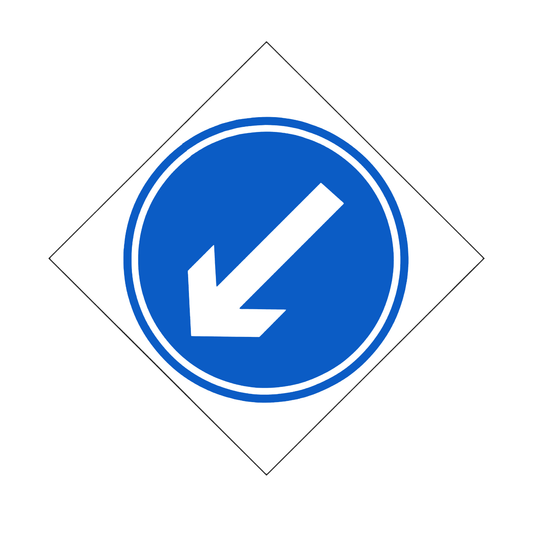 Cone Sign Circle 600mm Class 2 RUS001